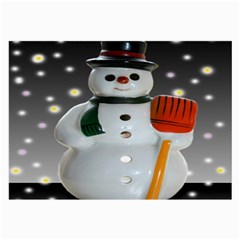 Snowman Large Glasses Cloth by artworkshop