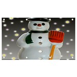 Snowman Banner and Sign 7  x 4  Front