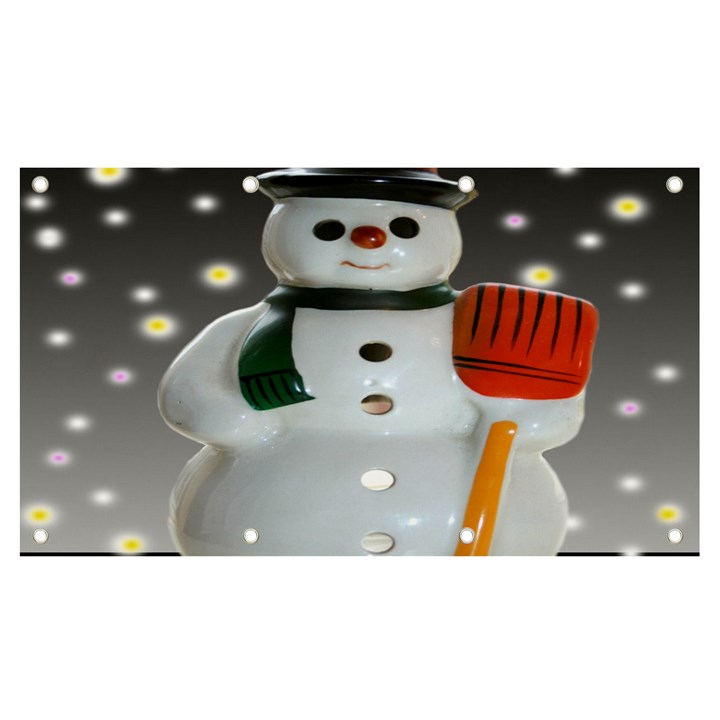 Snowman Banner and Sign 7  x 4 