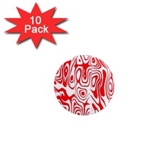 Red 1  Mini Magnet (10 Pack)  by nateshop