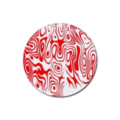 Red Rubber Coaster (round) by nateshop