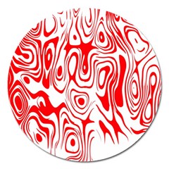 Red Magnet 5  (round) by nateshop