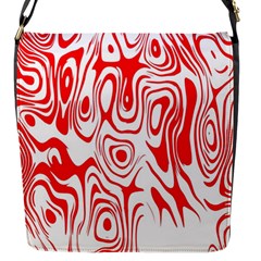 Red Flap Closure Messenger Bag (s) by nateshop