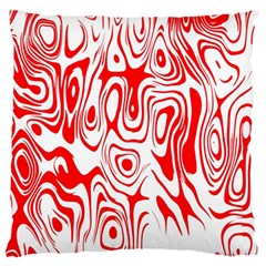 Red Standard Flano Cushion Case (two Sides) by nateshop