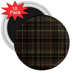 Plaid 3  Magnets (10 Pack)  by nateshop