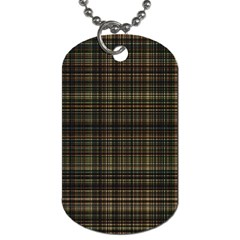 Plaid Dog Tag (one Side) by nateshop