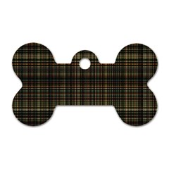 Plaid Dog Tag Bone (two Sides) by nateshop