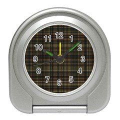 Plaid Travel Alarm Clock by nateshop