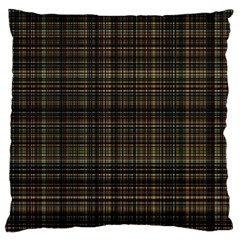 Plaid Large Cushion Case (one Side) by nateshop