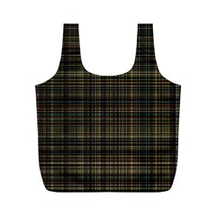 Plaid Full Print Recycle Bag (m) by nateshop