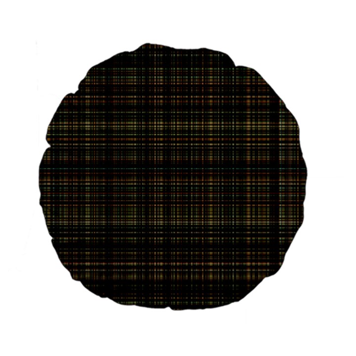 Plaid Standard 15  Premium Flano Round Cushions