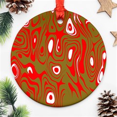 Red-dark Ornament (round) by nateshop