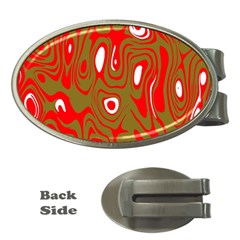 Red-dark Money Clips (oval)  by nateshop