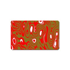 Red-dark Magnet (name Card) by nateshop