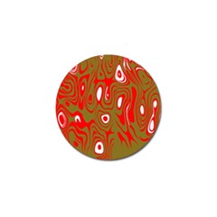 Red-dark Golf Ball Marker by nateshop