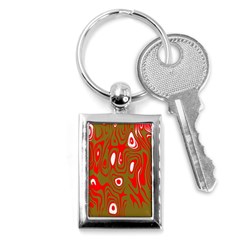 Red-dark Key Chain (rectangle) by nateshop