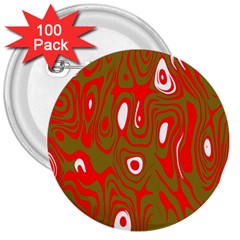 Red-dark 3  Buttons (100 Pack)  by nateshop