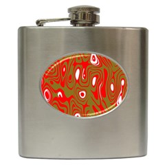 Red-dark Hip Flask (6 Oz) by nateshop