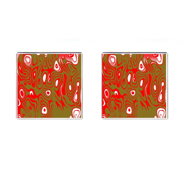 Red-dark Cufflinks (Square)