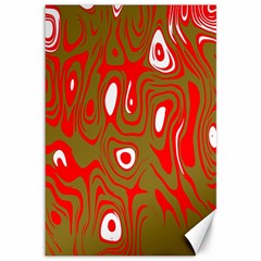 Red-dark Canvas 12  X 18  by nateshop