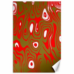 Red-dark Canvas 24  X 36  by nateshop