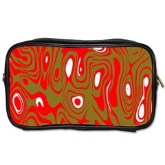 Red-dark Toiletries Bag (one Side) by nateshop