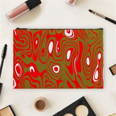 Red-dark Cosmetic Bag (large) by nateshop