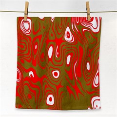 Red-dark Face Towel by nateshop