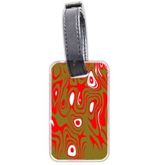 Red-dark Luggage Tag (two Sides) by nateshop