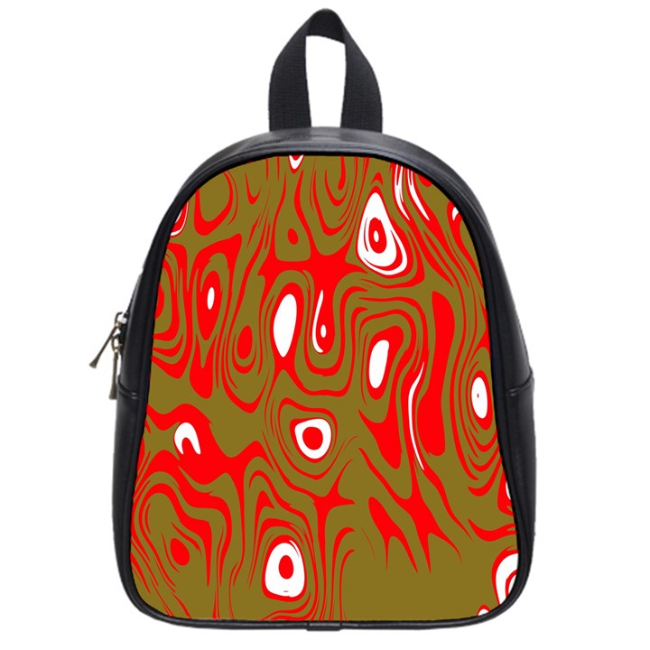 Red-dark School Bag (Small)