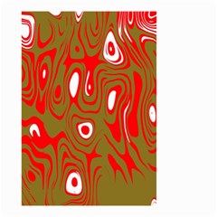 Red-dark Small Garden Flag (two Sides) by nateshop