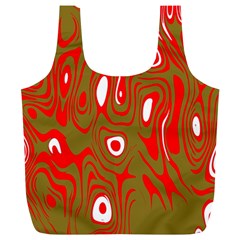 Red-dark Full Print Recycle Bag (xl) by nateshop