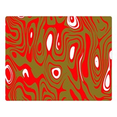 Red-dark Double Sided Flano Blanket (large)  by nateshop