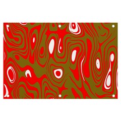 Red-dark Banner And Sign 6  X 4 