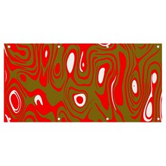 Red-dark Banner And Sign 8  X 4 