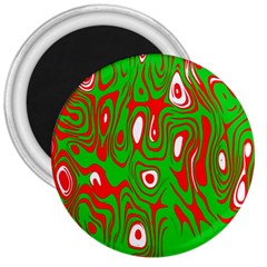 Red-green 3  Magnets by nateshop