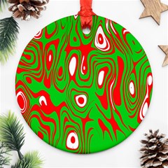 Red-green Ornament (round) by nateshop