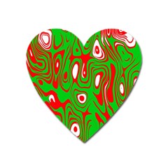 Red-green Heart Magnet by nateshop