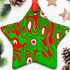 Red-green Ornament (star) by nateshop