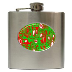 Red-green Hip Flask (6 Oz) by nateshop