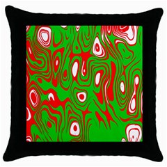 Red-green Throw Pillow Case (black) by nateshop