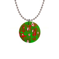 Red-green 1  Button Necklace by nateshop