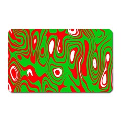 Red-green Magnet (rectangular) by nateshop