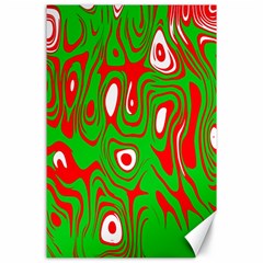 Red-green Canvas 24  X 36  by nateshop