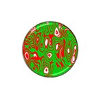 Red-green Hat Clip Ball Marker (10 pack) Front