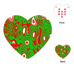 Red-green Playing Cards Single Design (heart) by nateshop