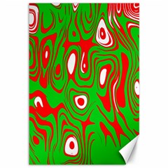 Red-green Canvas 12  X 18  by nateshop