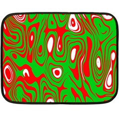 Red-green Fleece Blanket (mini) by nateshop