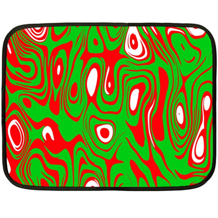 Red-green Double Sided Fleece Blanket (Mini) 