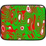 Red-green Double Sided Fleece Blanket (Mini)  35 x27  Blanket Back